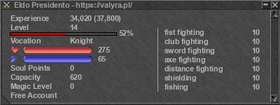 Signature for player Eldo Presidento