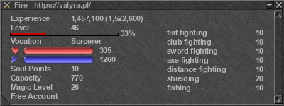 Signature for player Fire