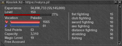 Signature for player Kinolek Xd