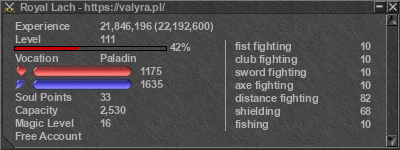 Signature for player Royal Lach